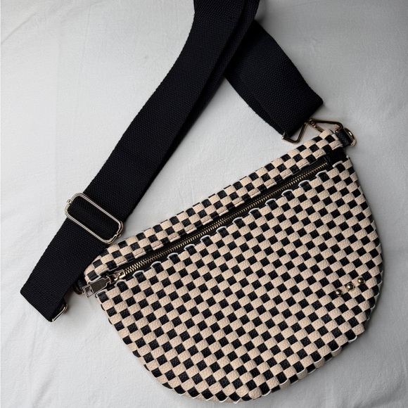 Checkered Black & White Clutch/Crossbody - Picture 2 of 3